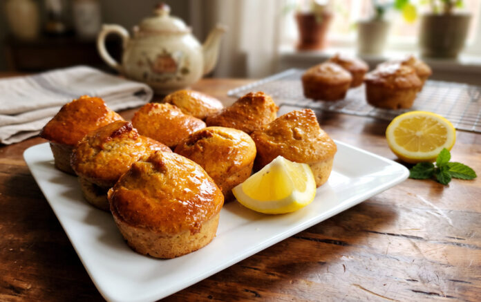 Sticky Lemon Muffins